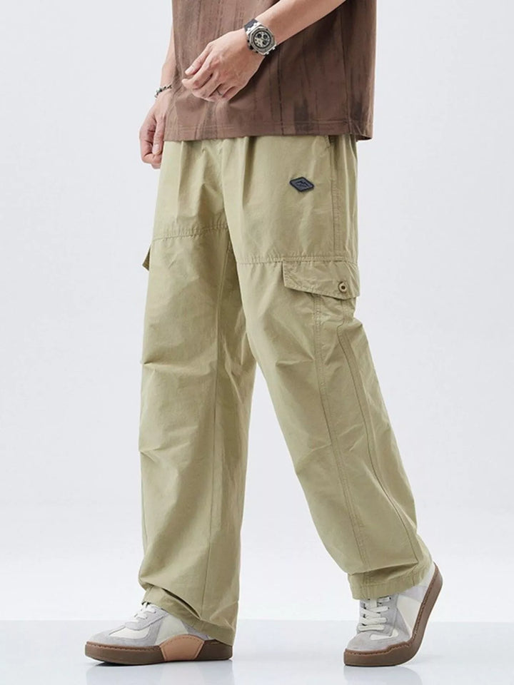 Men's Full Size Wide Leg Cargo Pants Plus Size