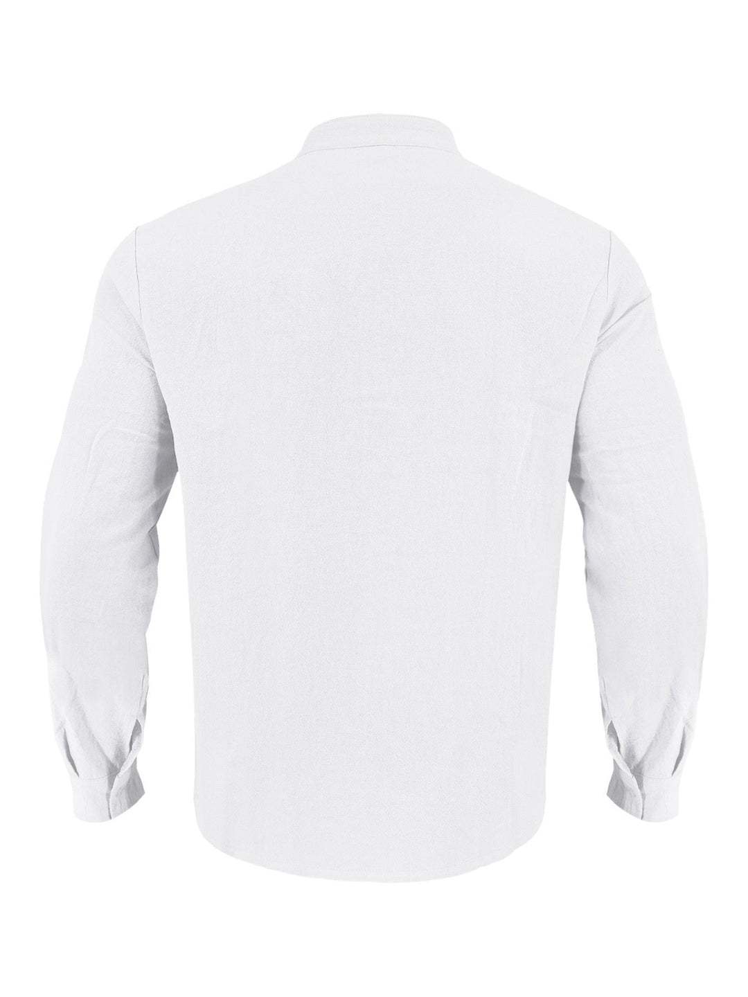 Men's Full Size Button Detail Long Sleeve Shirt Plus Size