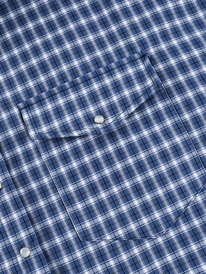 Oversized Plaid Button Up Shirt