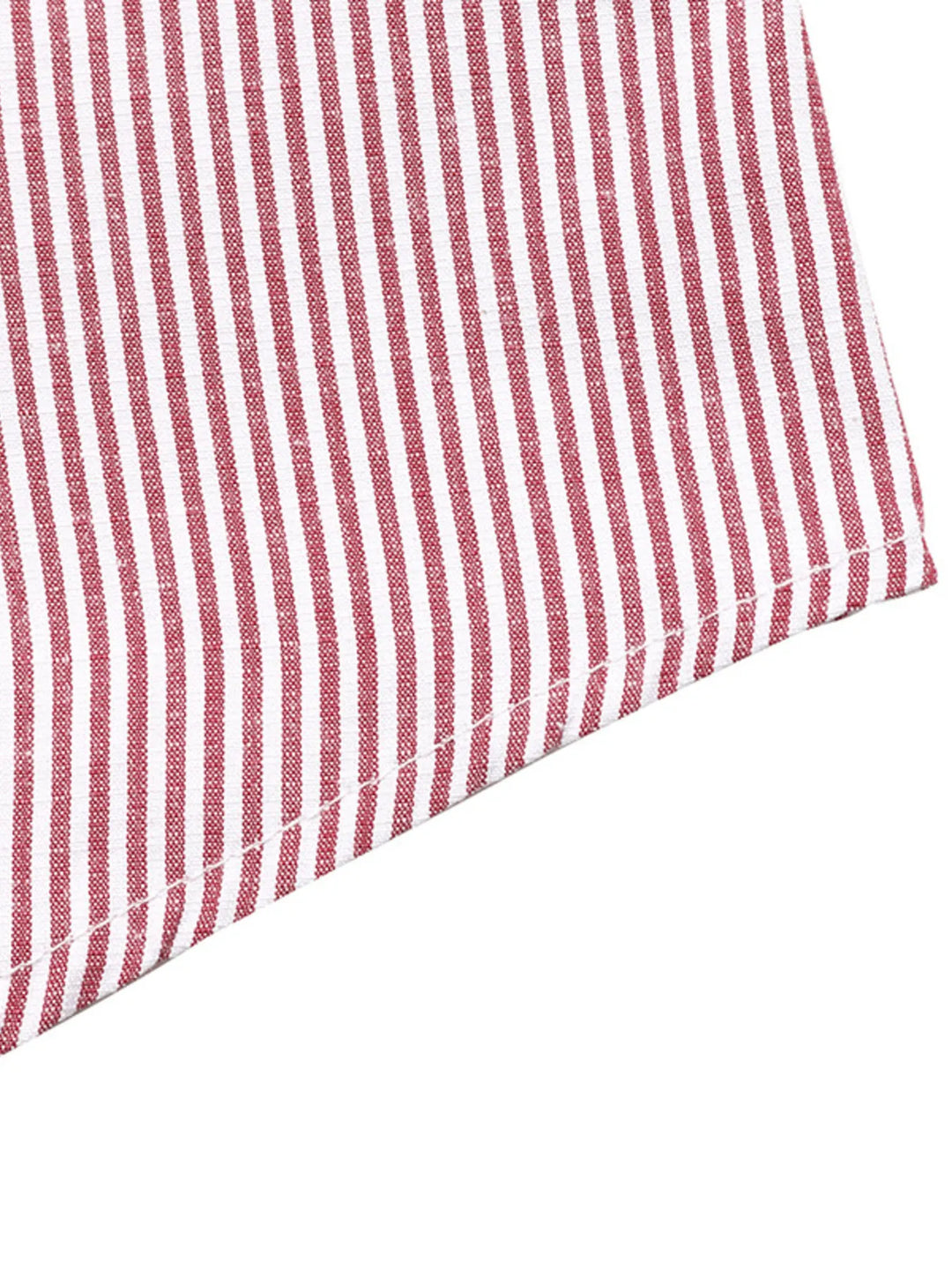 Striped Balloon Sleeve Button-Up Shirt