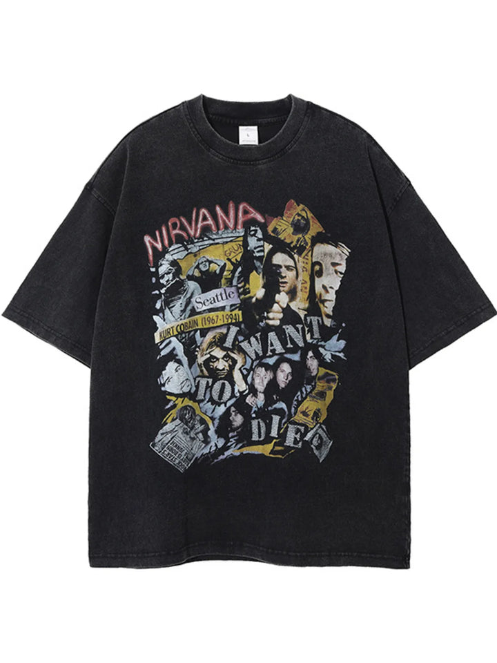 Men's Graphic Round Neck Half Sleeve T-Shirt