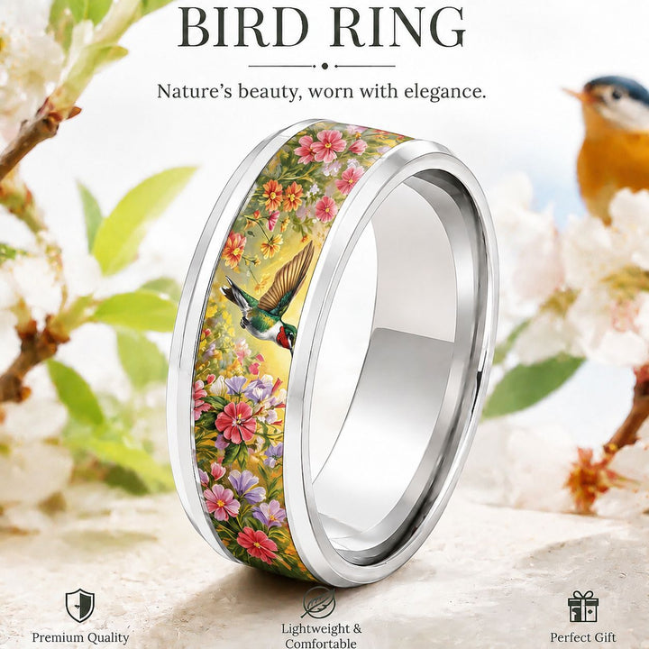 Butterfly Star Moon And Red Rose Colorful Ring For Women