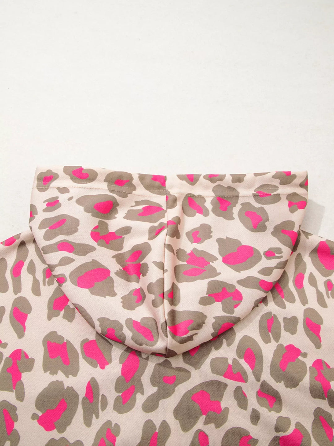 Leopard Print Zip-Up Hoodie
