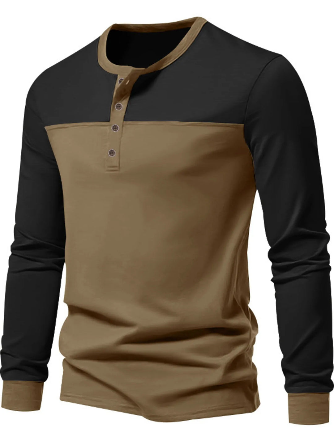 Men's Full Size Button Detail Short Sleeve Top Plus Size