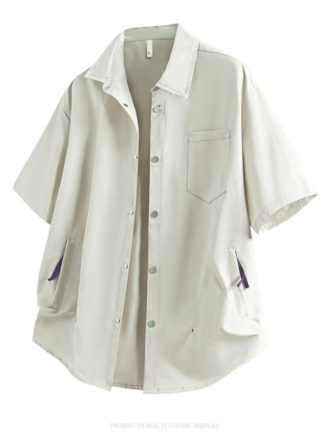 Men's Full Size Snap Down Short Sleeve Shirt Plus Size