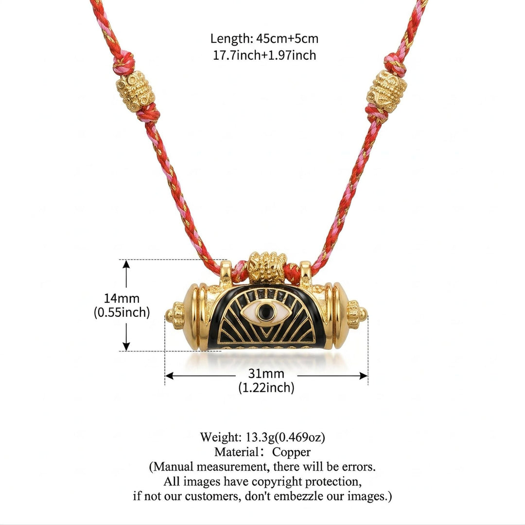 Evil Eye Kaleidoscope Necklace Clavicle Chain