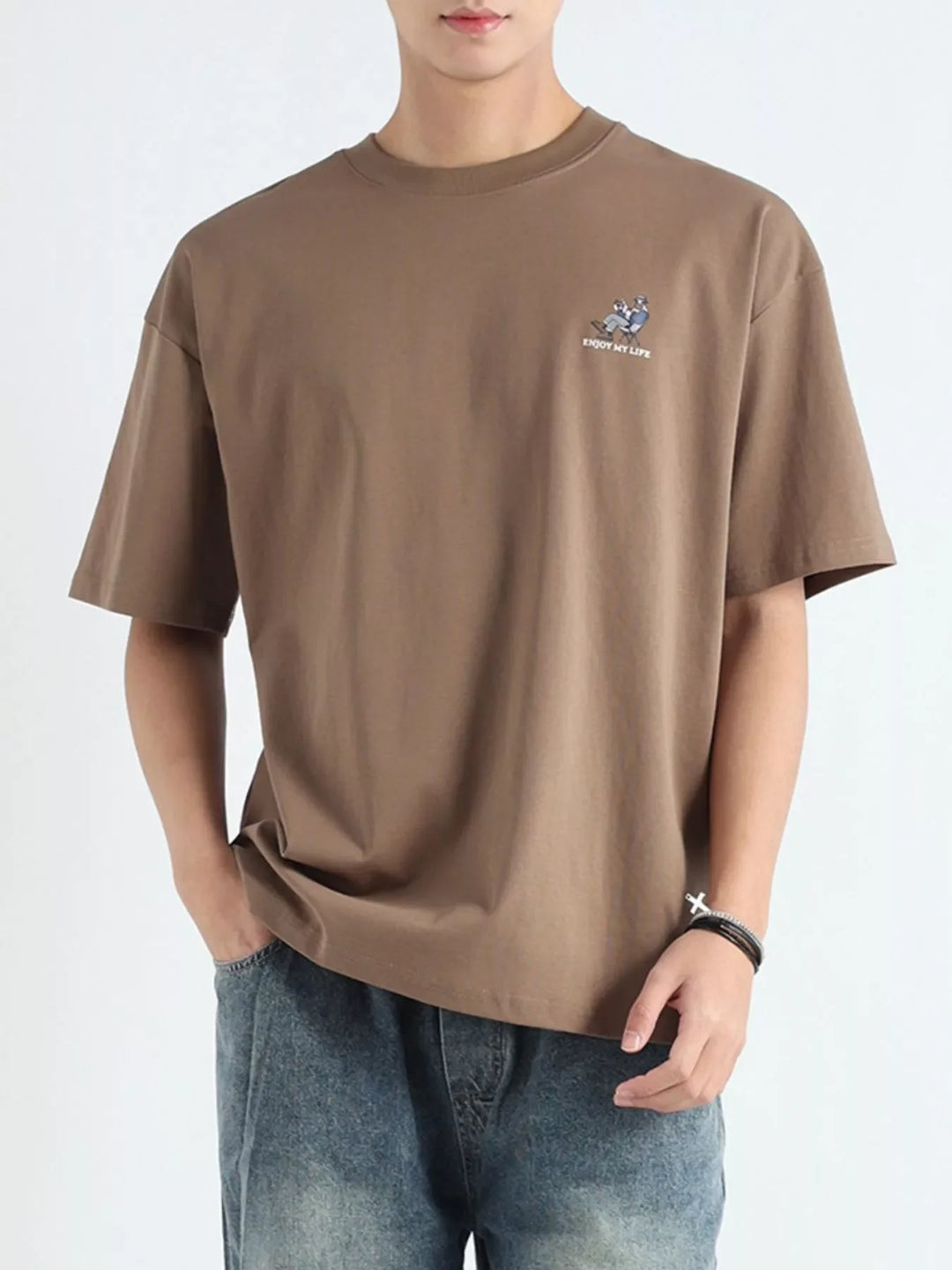 Men's Plus Size Graphic Relaxed Fit T-Shirt