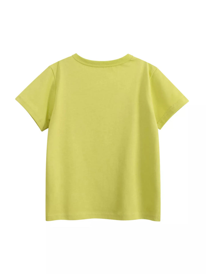 Children's Cartoon Animal Round Neck T-Shirt