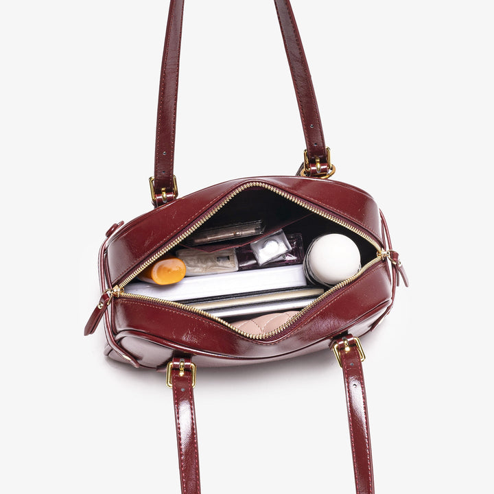 Vintage Style Leather Shoulder Bag