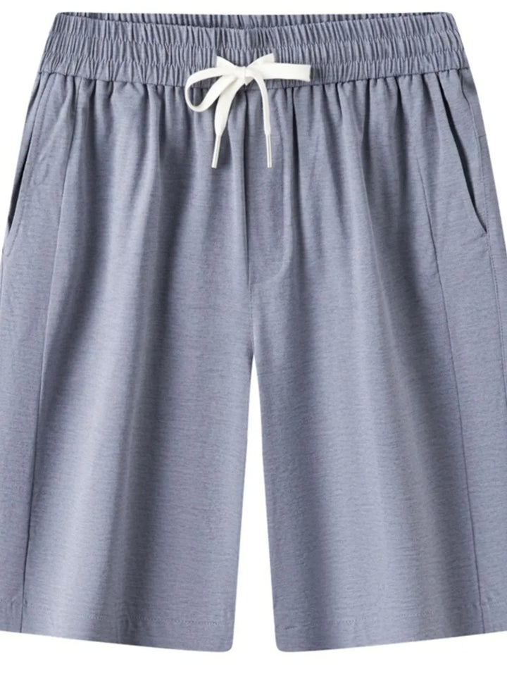 Men's Plus Size Drawstring Shorts with Pockets