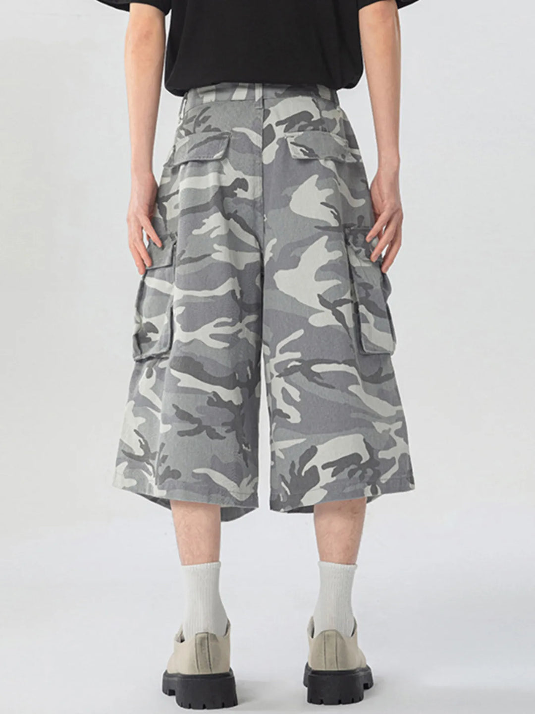 Men's Urban Camo Wide Leg Cargo Pants