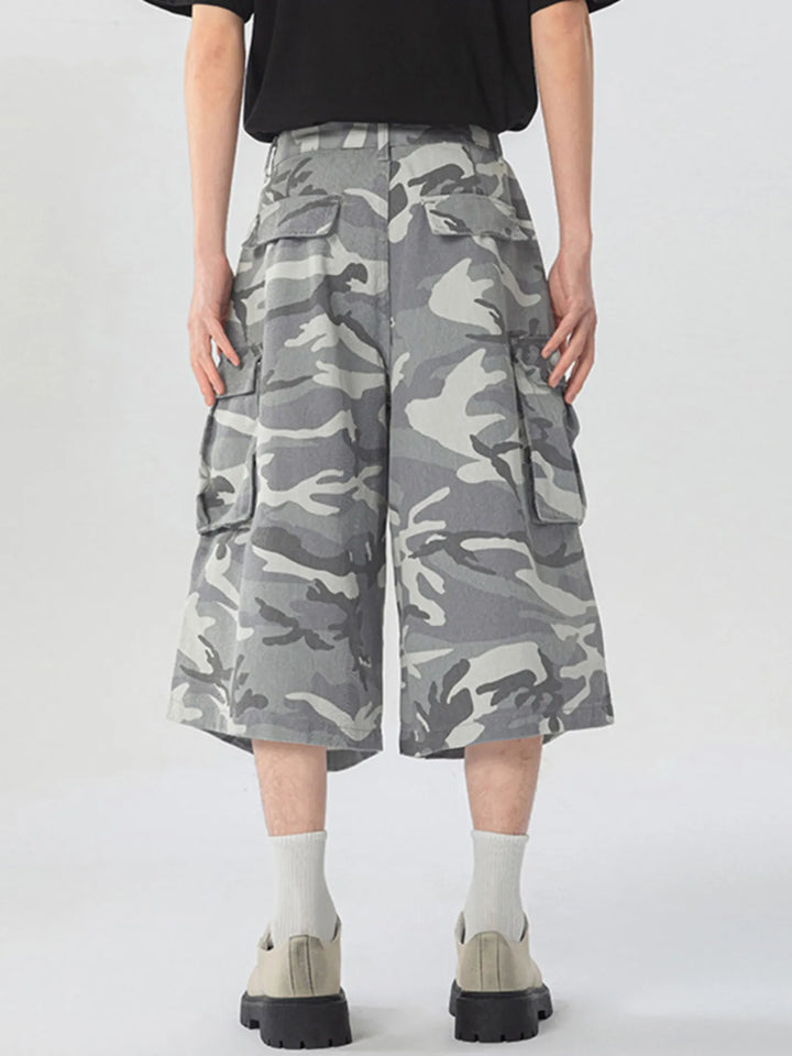 Men's Urban Camo Wide Leg Cargo Pants