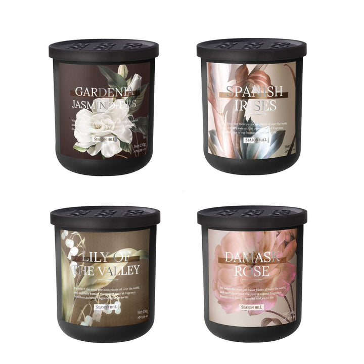 Retro Floral Scented Balm Solid Car Air Freshener