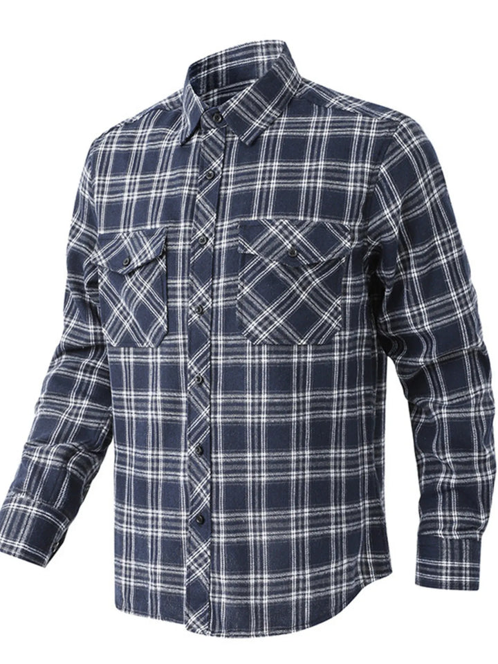 Men's Classic Plaid Button Up Shirt