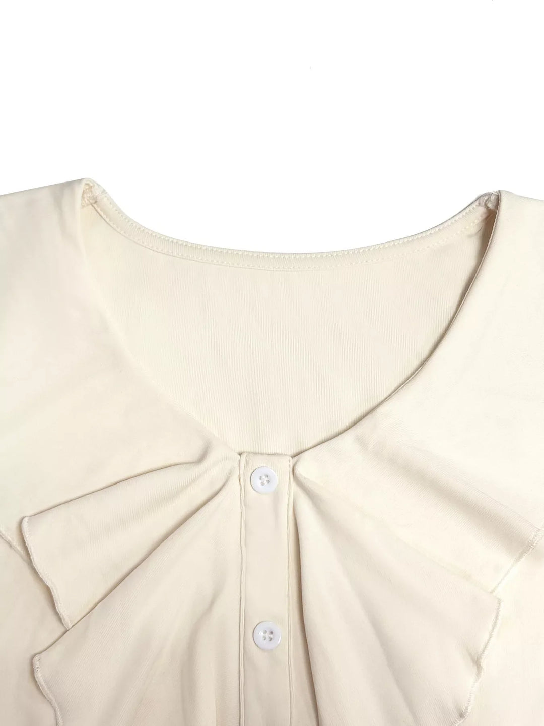 Ruffled Flounce Sleeve Blouse