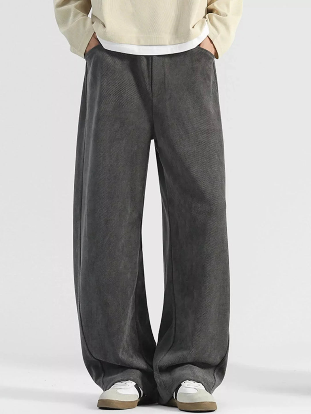 Men's Plus Size Loose Fit Corduroy Pants