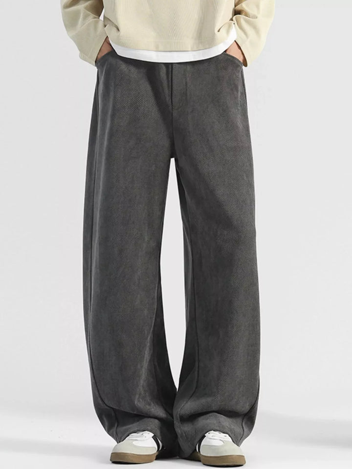 Men's Plus Size Loose Fit Corduroy Pants