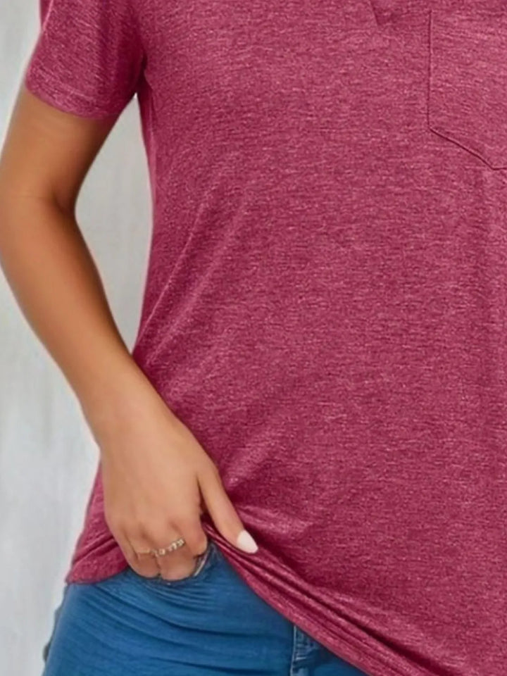 Johnny Collar Short Sleeve Top