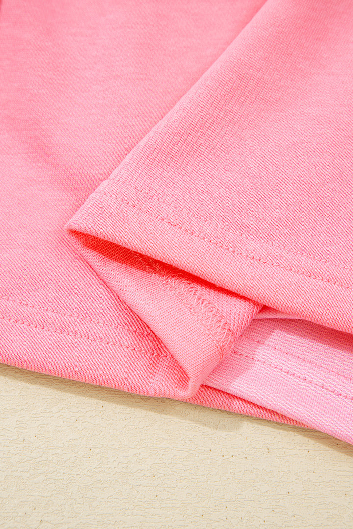 Sachet Pink Slim Tank Top Elastic Waist Mini Skort 2pcs Outfit