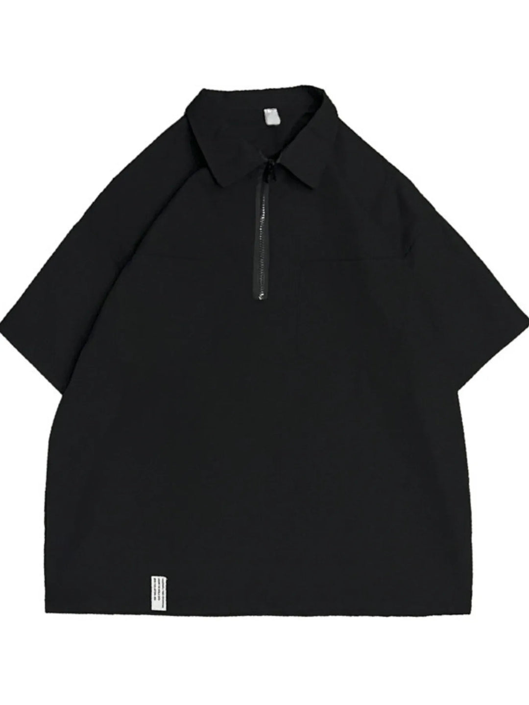 Men's Half-Zip Oversized Blouse
