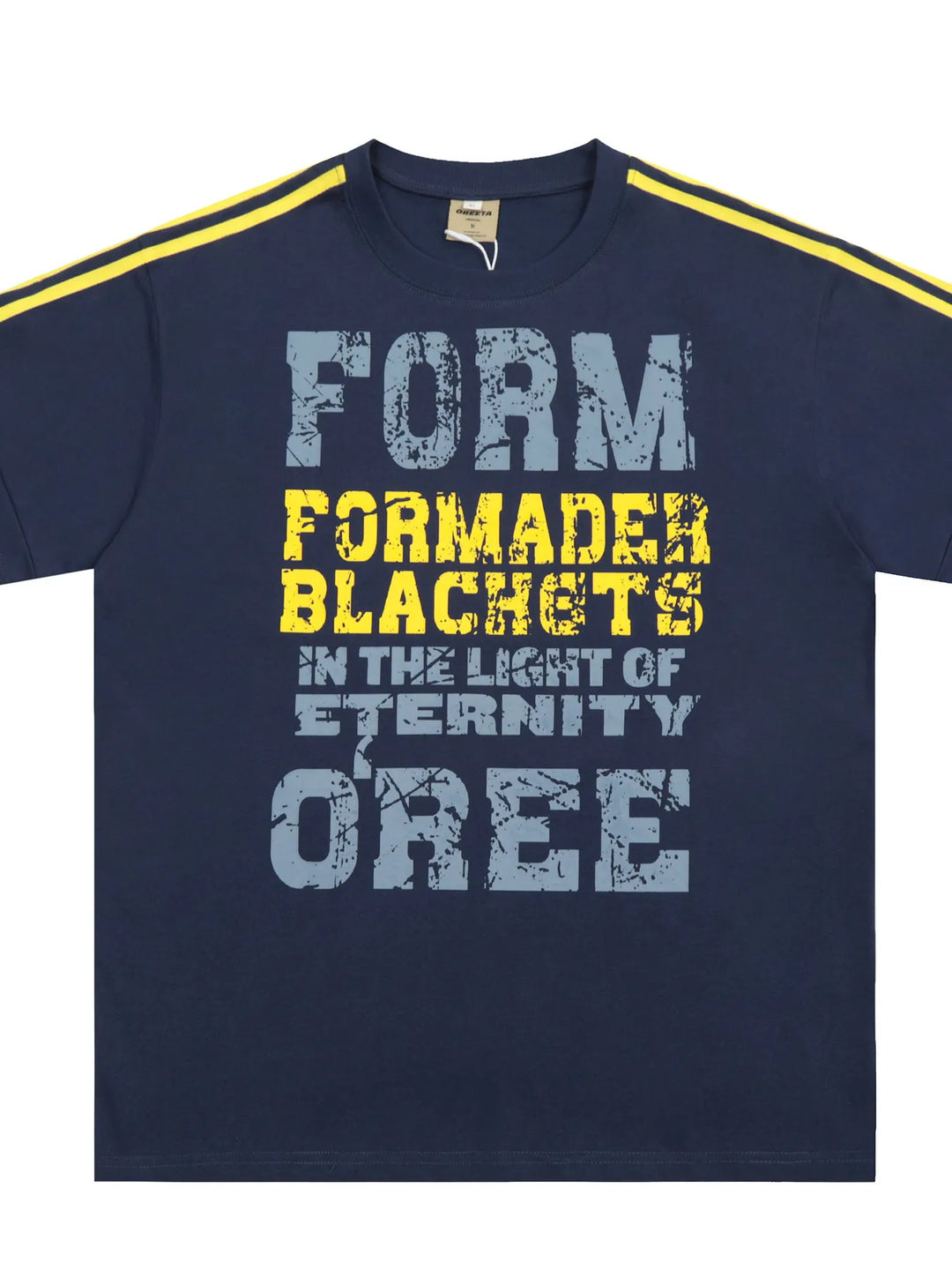 Men's Letter Graphic Round Neck T-Shirt