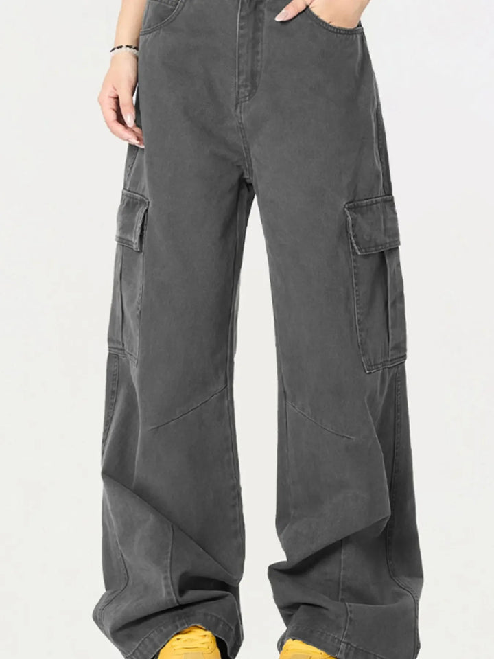 Men's Cargo Wide Leg Utility Pants