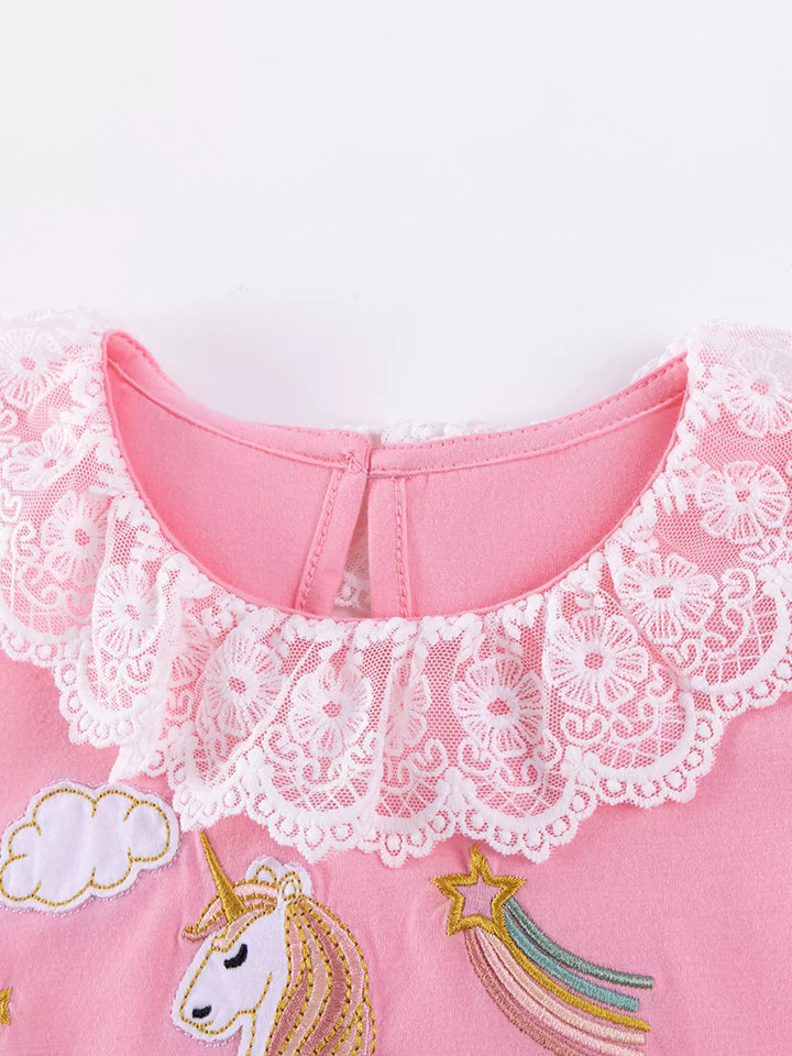 Children's Unicorn Top and Pants Two-Piece Set