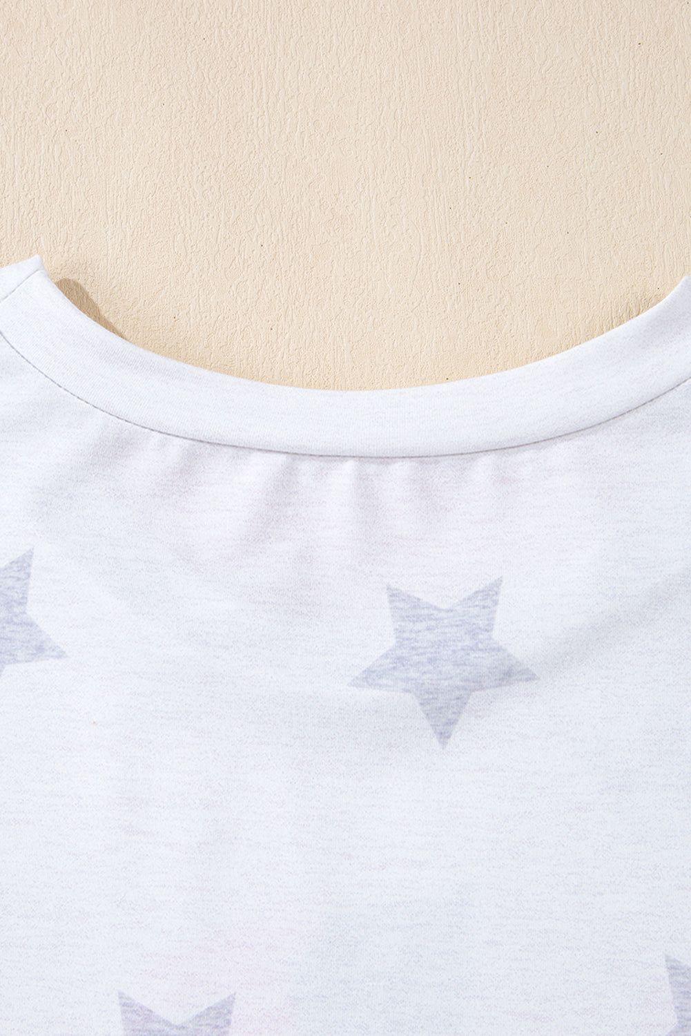 Khaki Patriotic Flag Bow Graphic Starry Round Neck T Shirt