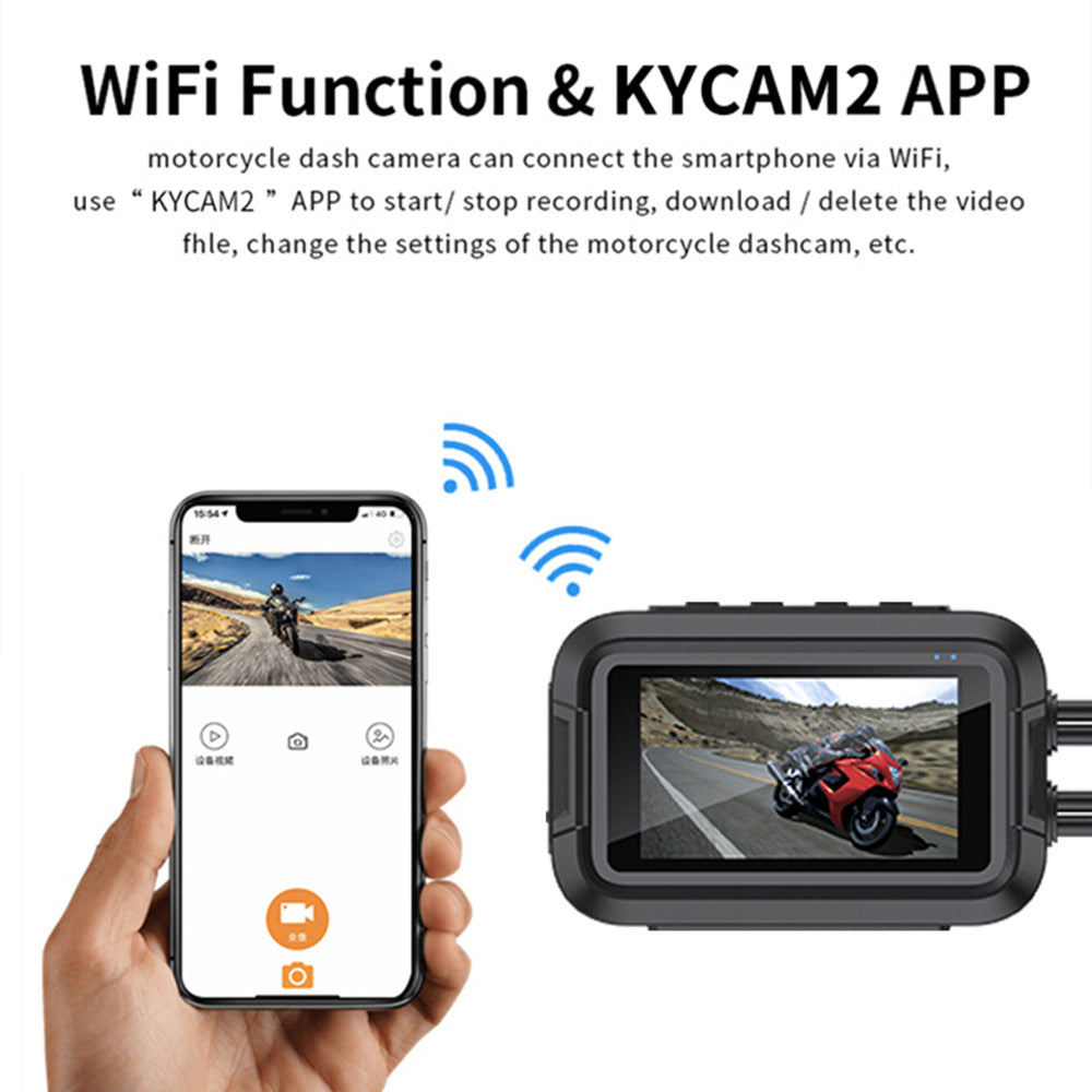 Motorcycle DVR GPS Parking Surveillance HD