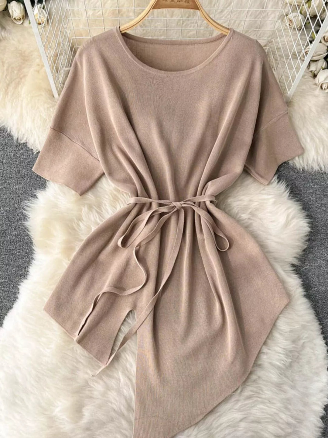 Short Sleeve Top and Wide Leg Pants Set