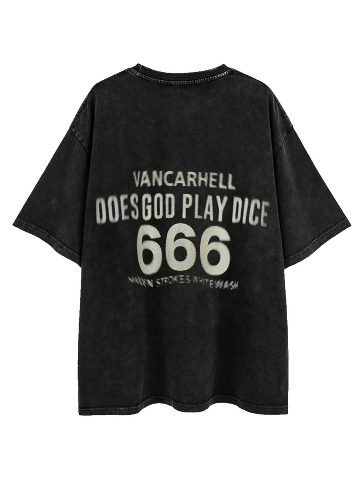 Men's Oversized Graphic Round Neck T-Shirt