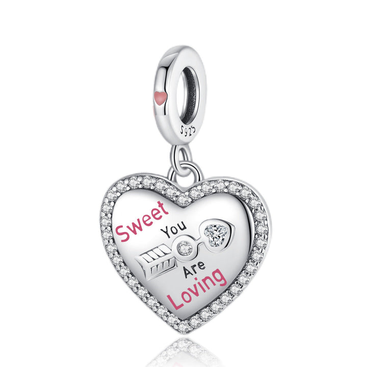 Silver-plated Beaded Pendant Bracelet DIY Accessories Loose Beads