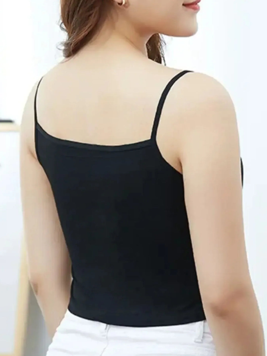 Scoop Neck Cropped Tank Top