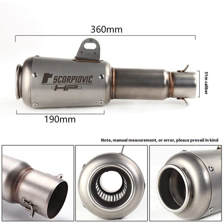 Motorcycle Modification Flower Cover Barrel Exhaust Pipe Universal