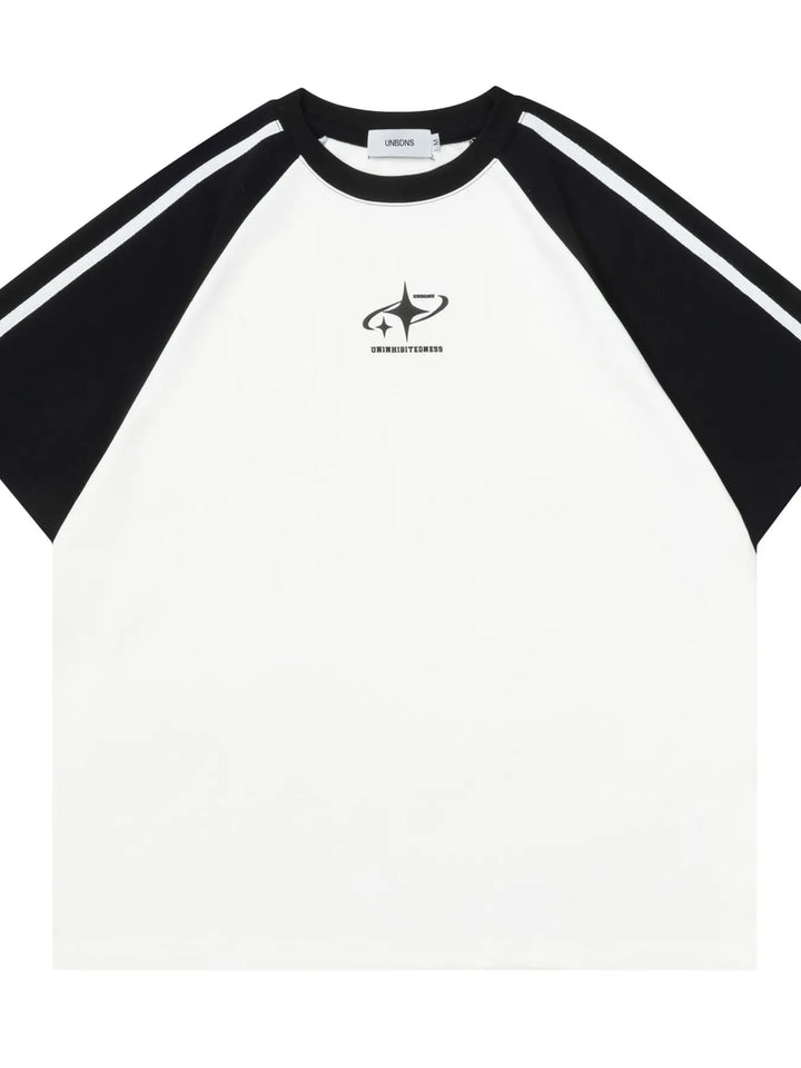 Men's Stripe Round Neck Short Sleeve T-Shirt