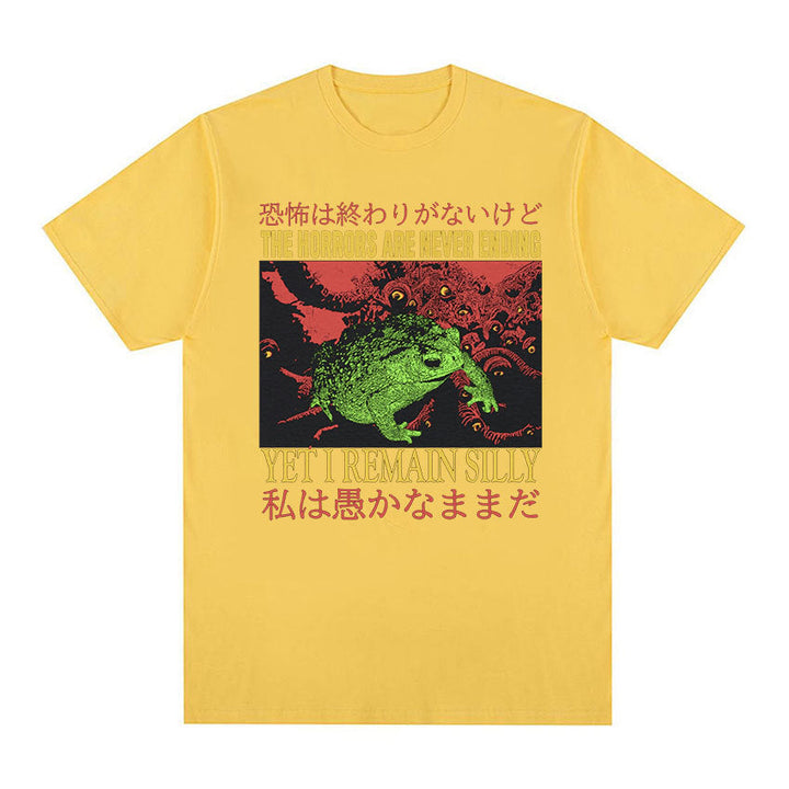 Men's Casual Loose Printed Short Sleeved Shirt