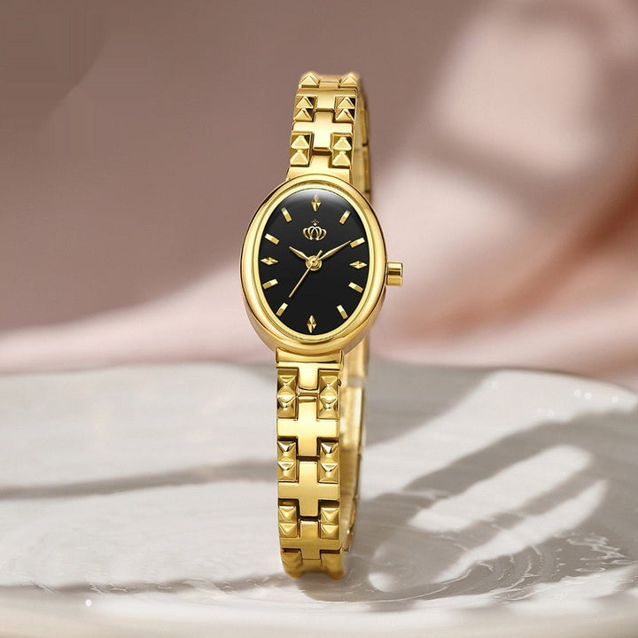 Affordable Luxury Quartz Watch With A Steel Bracelet For Women