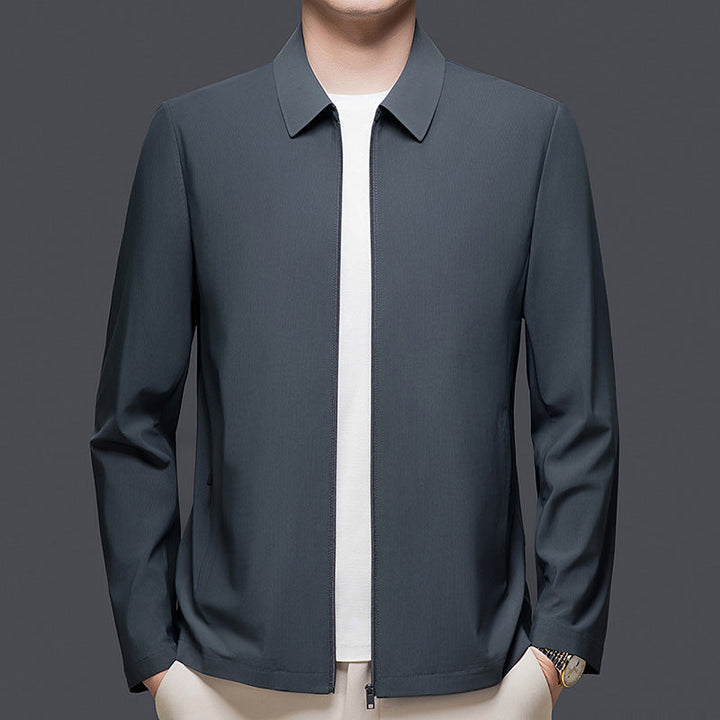 Mens Versatile Casual Lapel Jacket For Spring And Autumn