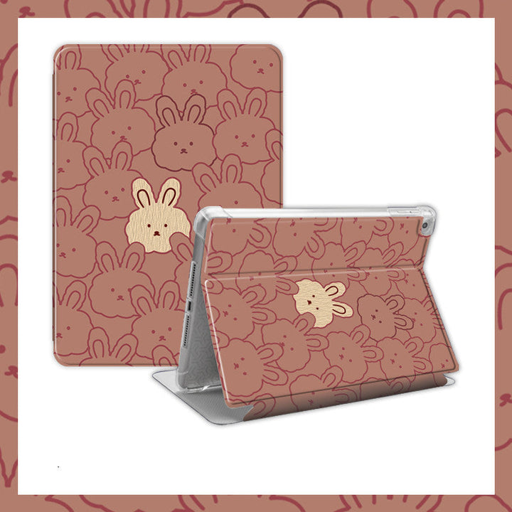 Cartoon Cute Rabbit Silicone Computer Case