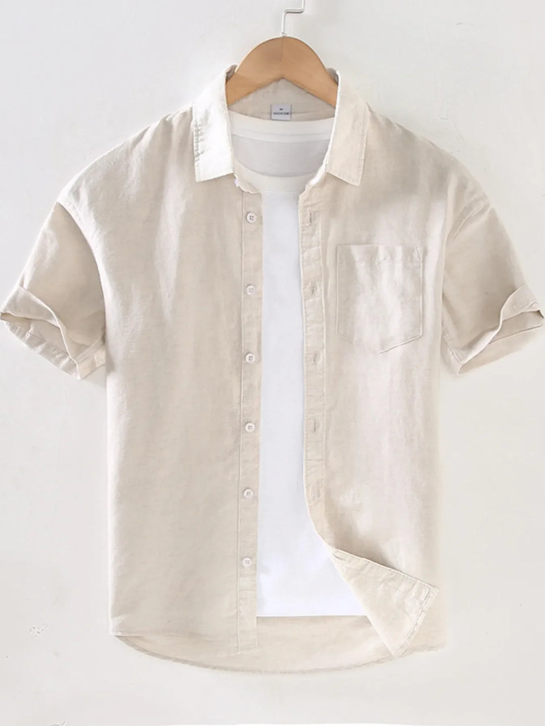 Men's Full Size Button Up Short Sleeve Shirt Plus Size