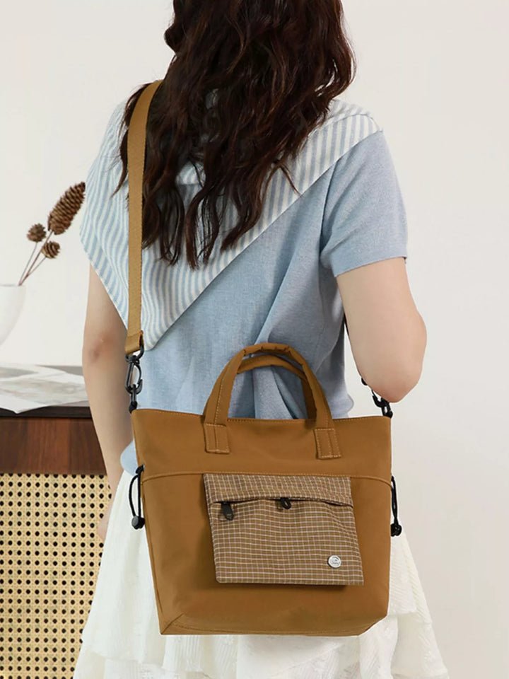 Plaid Nylon Crossbody Bag