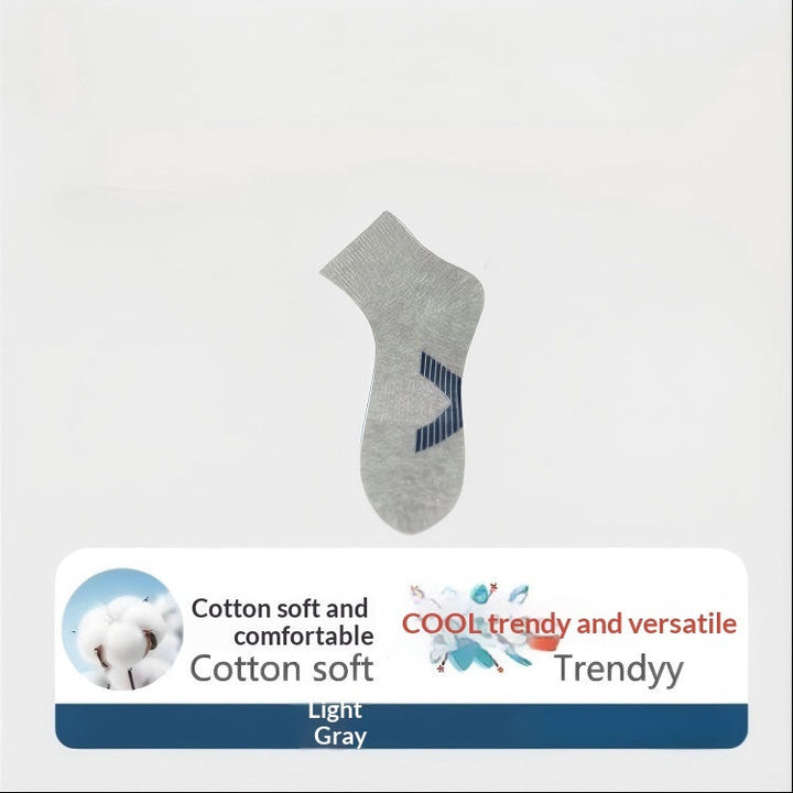 Combed Cotton Antibacterial Mens Mid-Calf Socks For Spring Autumn And Winter