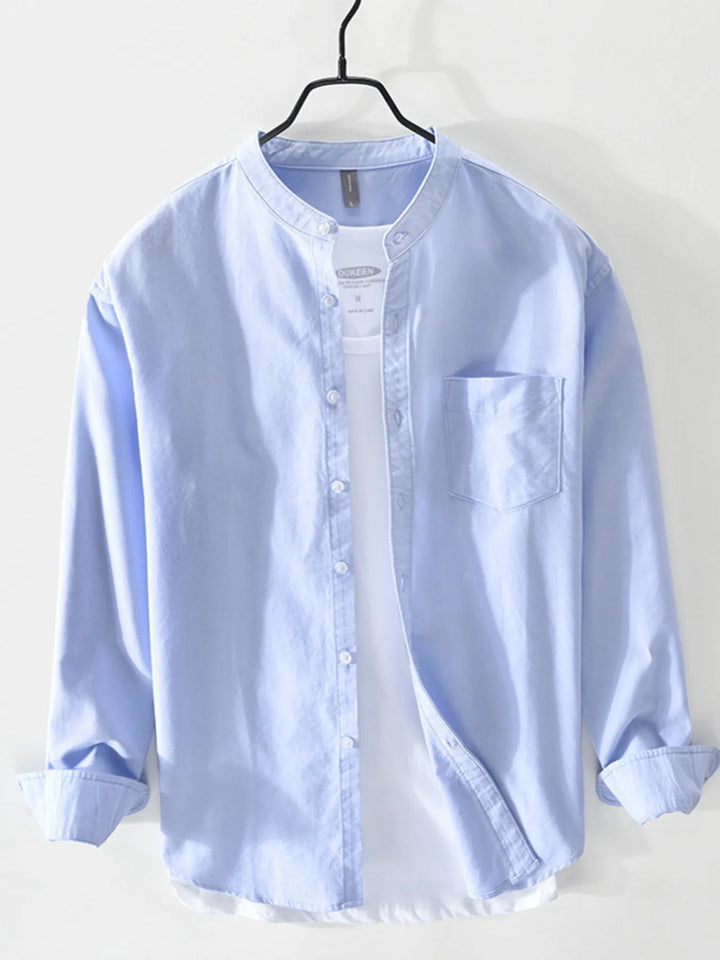 Men's Plus Size Button Up Long Sleeve Shirt