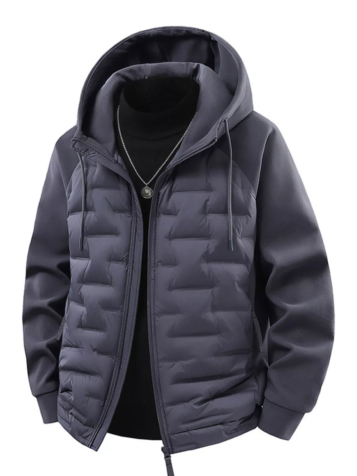 Men's Plus Size Hooded Padded Jacket