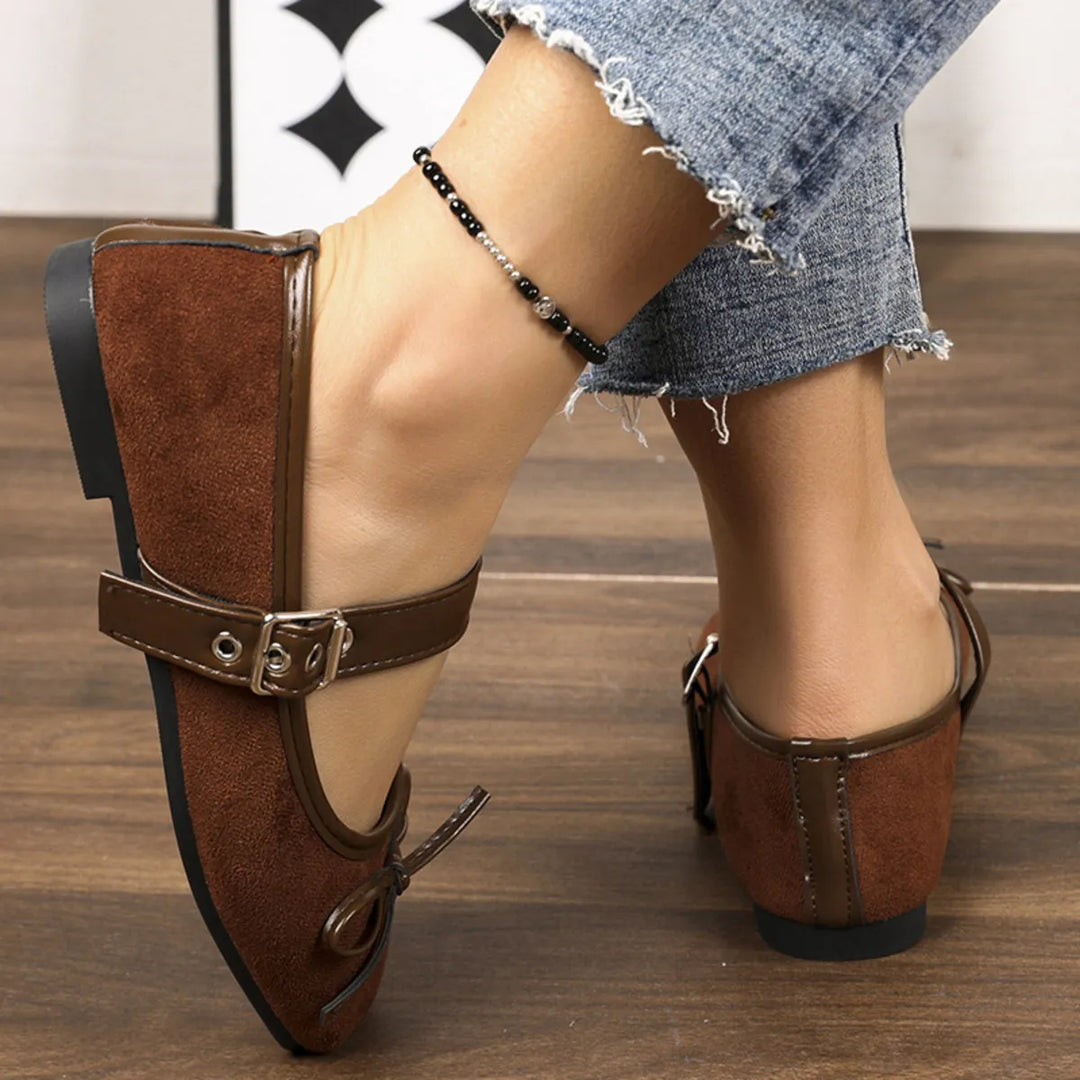 Square Toe Flats Slip-Ons