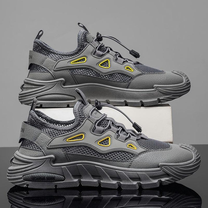 2026 New Men's Summer Breathable Hollow Mesh Sneakers, Thin Casual Sports Trendy Footwear For Students