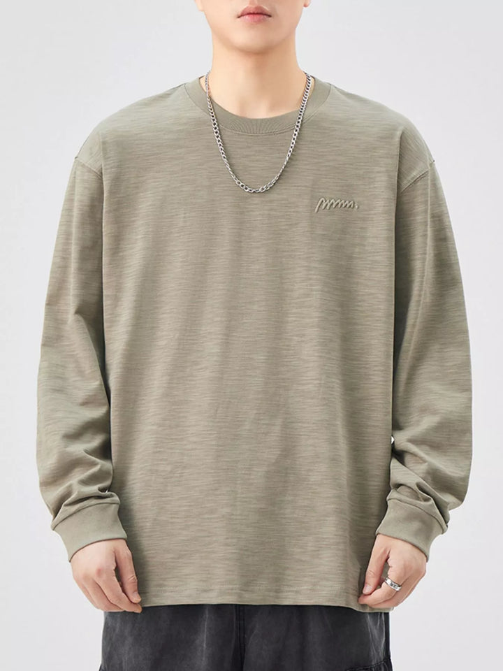 Men's Plus Size Casual Long Sleeve T-Shirt