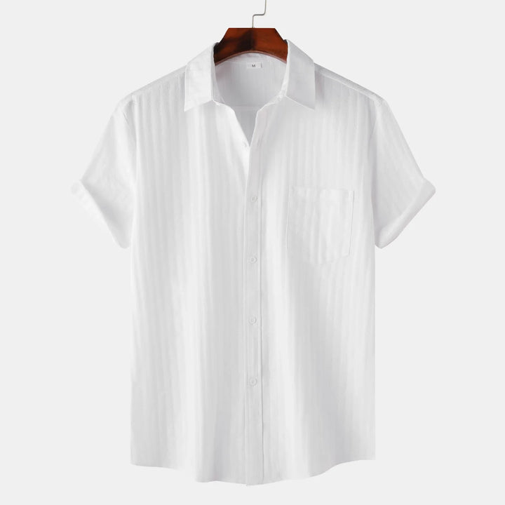 Men's Casual Short Sleeve Button Down Shirt