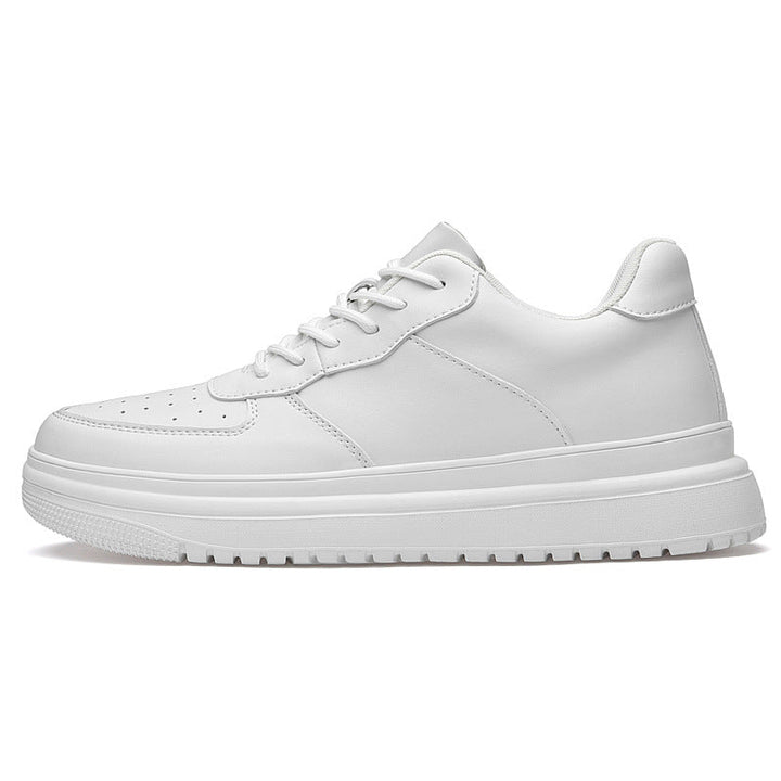 Mens Casual Korean-style Low-top White Sneakers