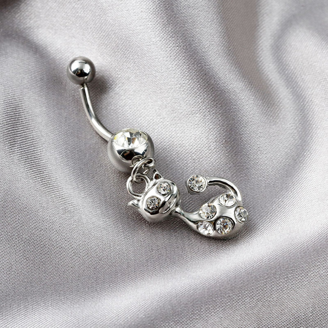 Stainless Steel Creative Animal Belly Button Ring
